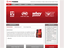 Tablet Screenshot of fitfoods.ca